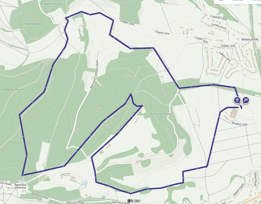 10K map from Ordnance Survey