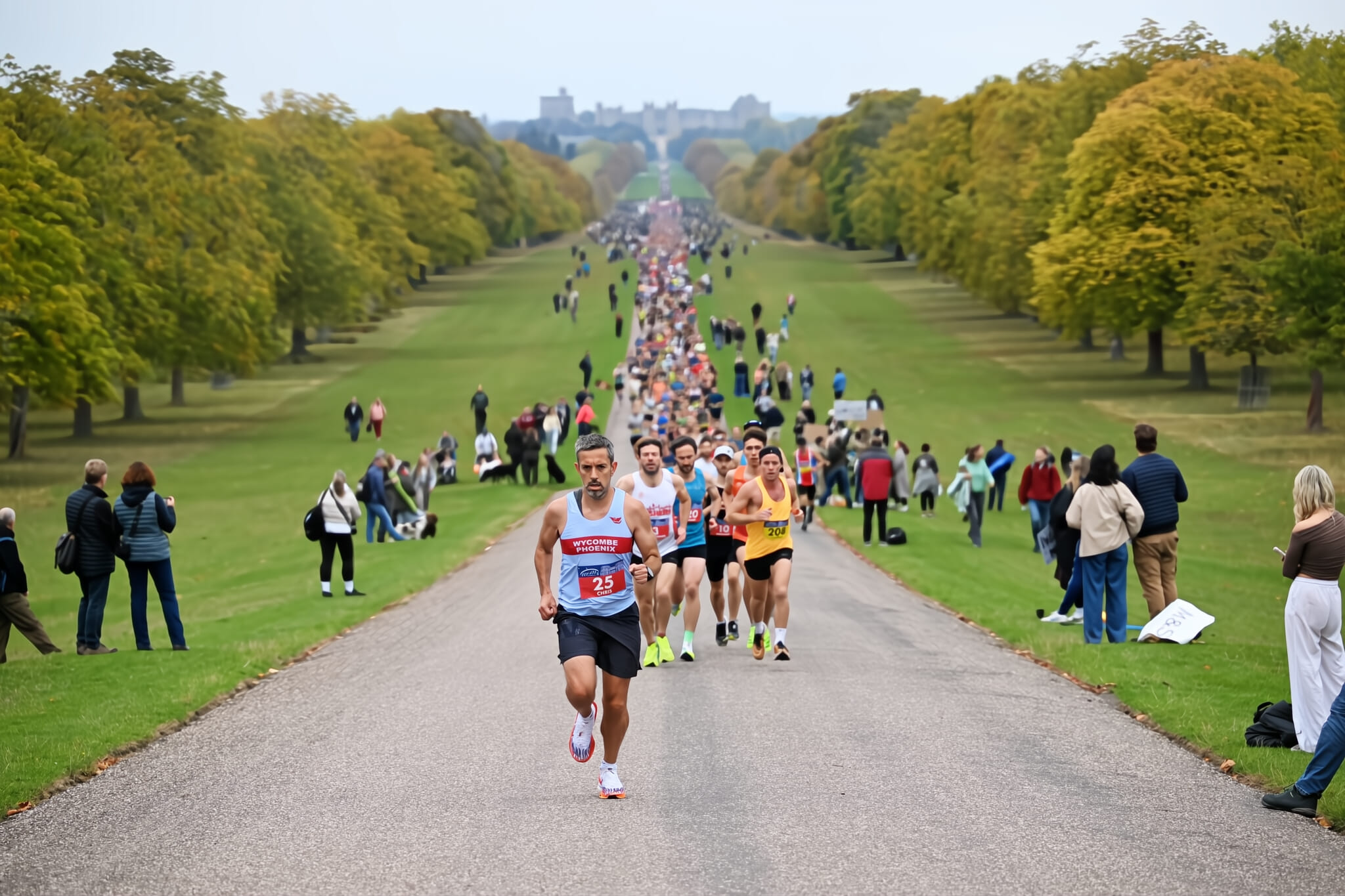 An inspiring half marathon in Windsor Great Park, starting and finishing on the Long Walk with Windsor Castle as the backdrop - probably the most iconic of all road race finishes in the UK!