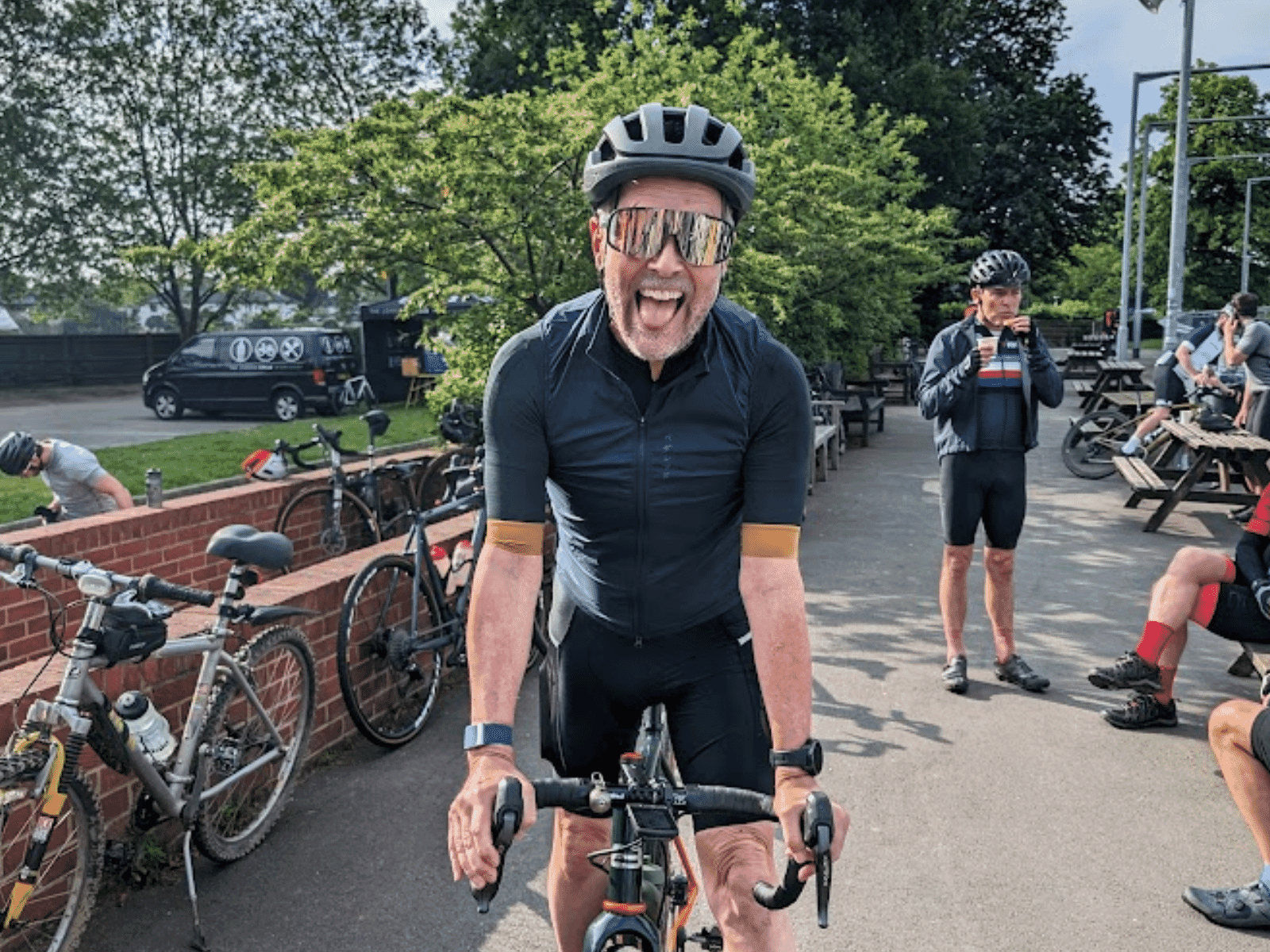 Setting off from Herne Hill Velodrome